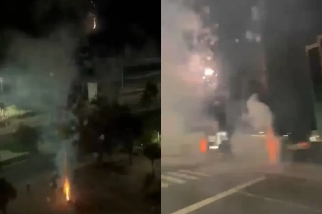 Hinchas de Vasco da Gama en las inmediaciones del hotel de Boca en Río de Janeiro