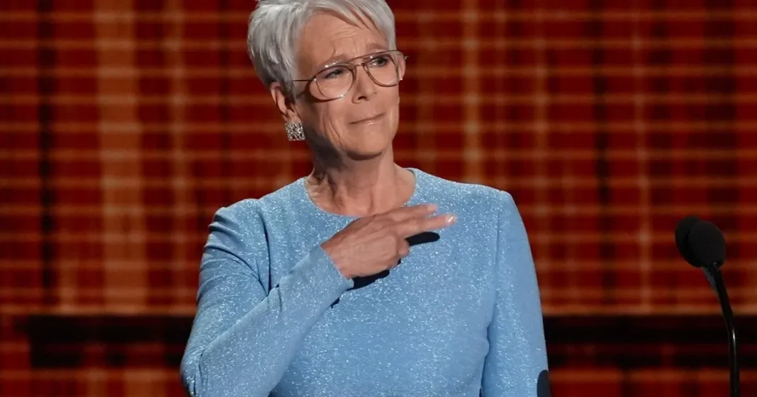 Jamie Lee Curtis en una entrevista