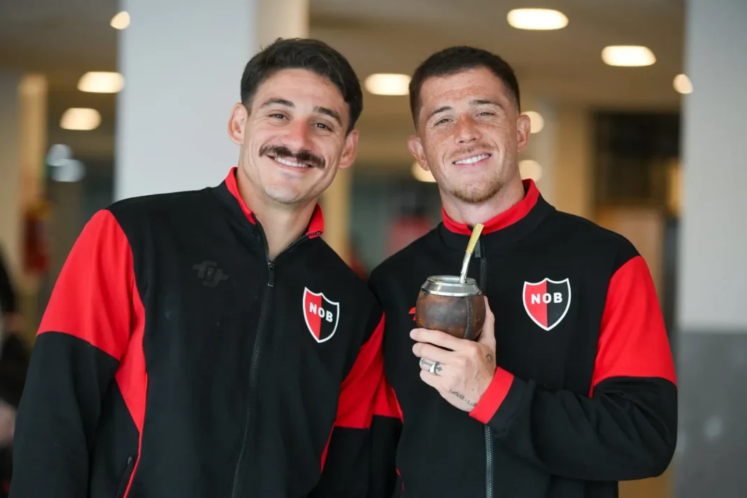 Jugadores de Newell's Old Boys durante un partido del Torneo Clausura
