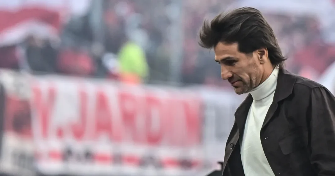 Leonardo Ponzio durante un partido de River