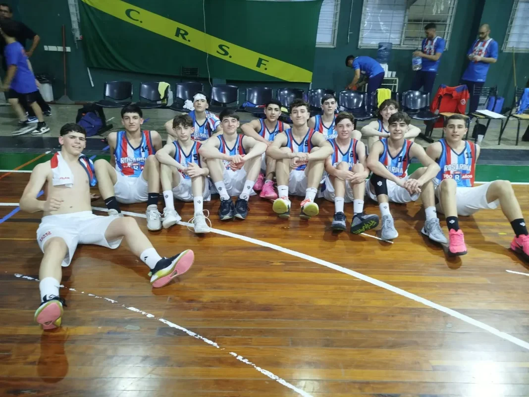 Seleccionado de Rosario U15 de básquet en el Provincial de Santa Fe