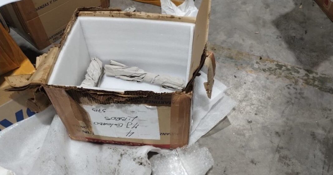 Cajas con material del Museo del Cine afectadas por la inundación en la nueva sede de Avenida Amancio Alcorta