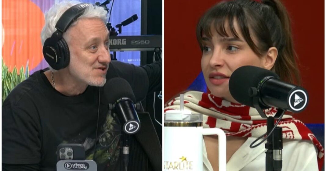 Brenda Asnicar y Andy Kusnetzoff durante la entrevista en Perros de la calle